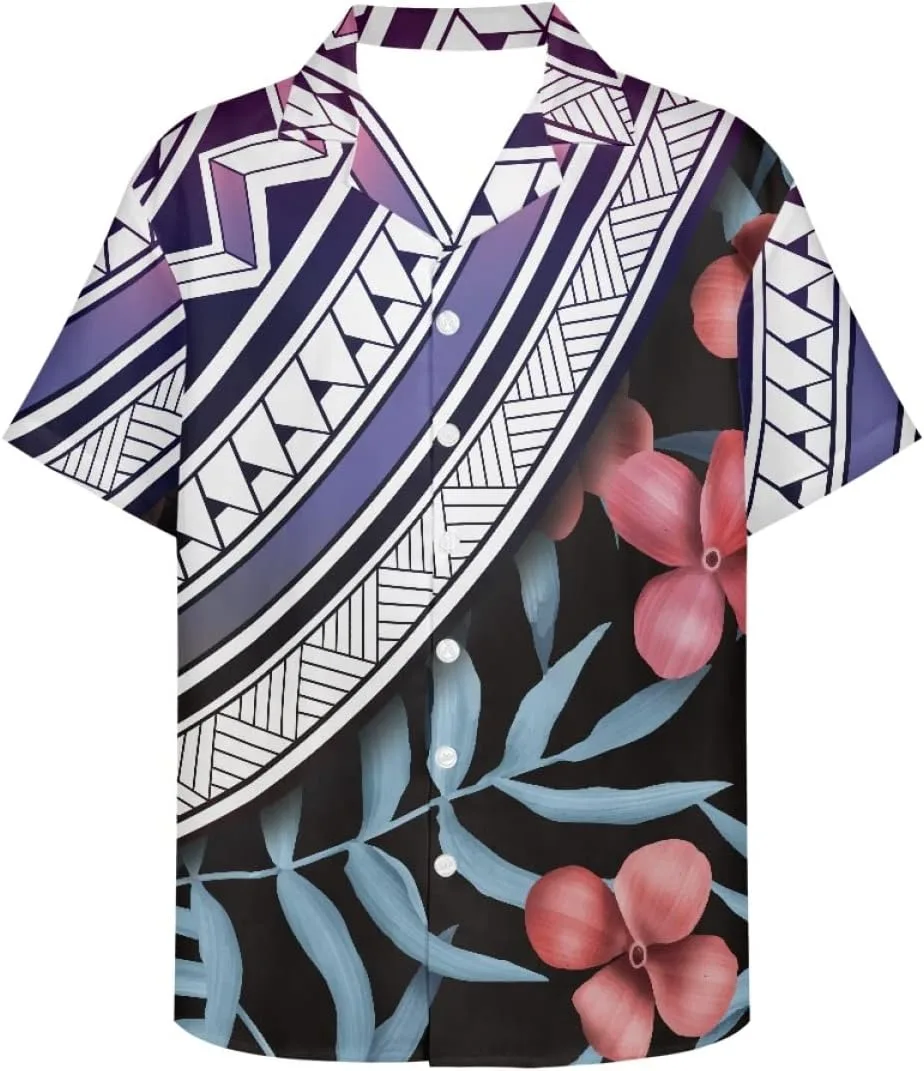 

Мужская футболка с коротким рукавом и принтом в стиле Polynesian ArtistMixWay