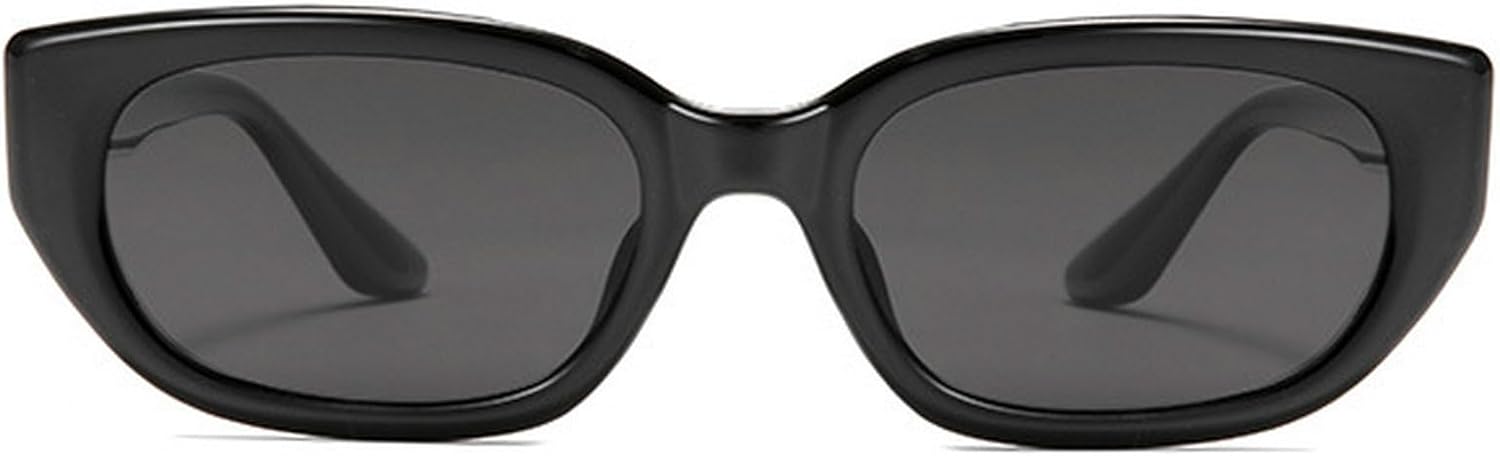 

Винтажные женские солнцезащитные очки «кошачий глаз», винтажные мужские солнцезащитные очки в маленькой оправе прямоугольной формы, роскошные очки для активного отдыха с защитой от УФ-излучения UV400 mincl, Black