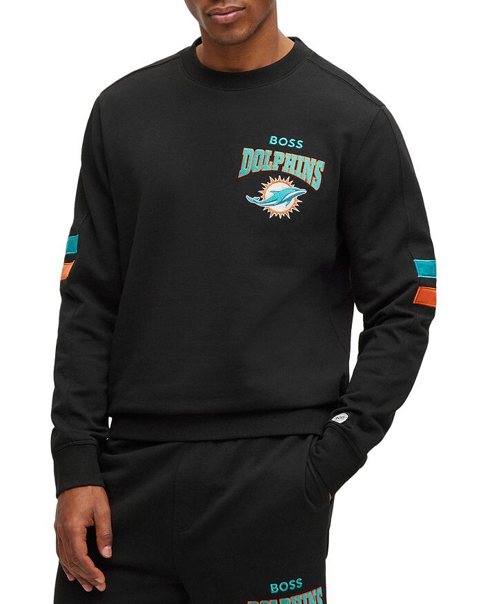 

Толстовка с круглым вырезом BOSS NFL Dolphins, черный
