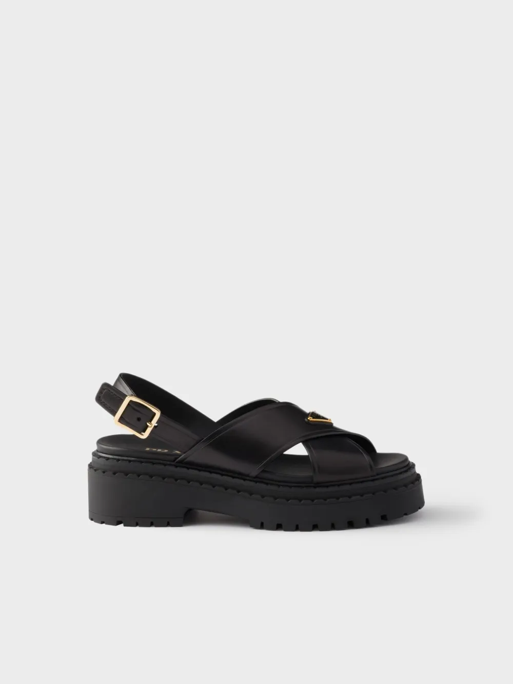 Сандалии на платформе Prada, черный