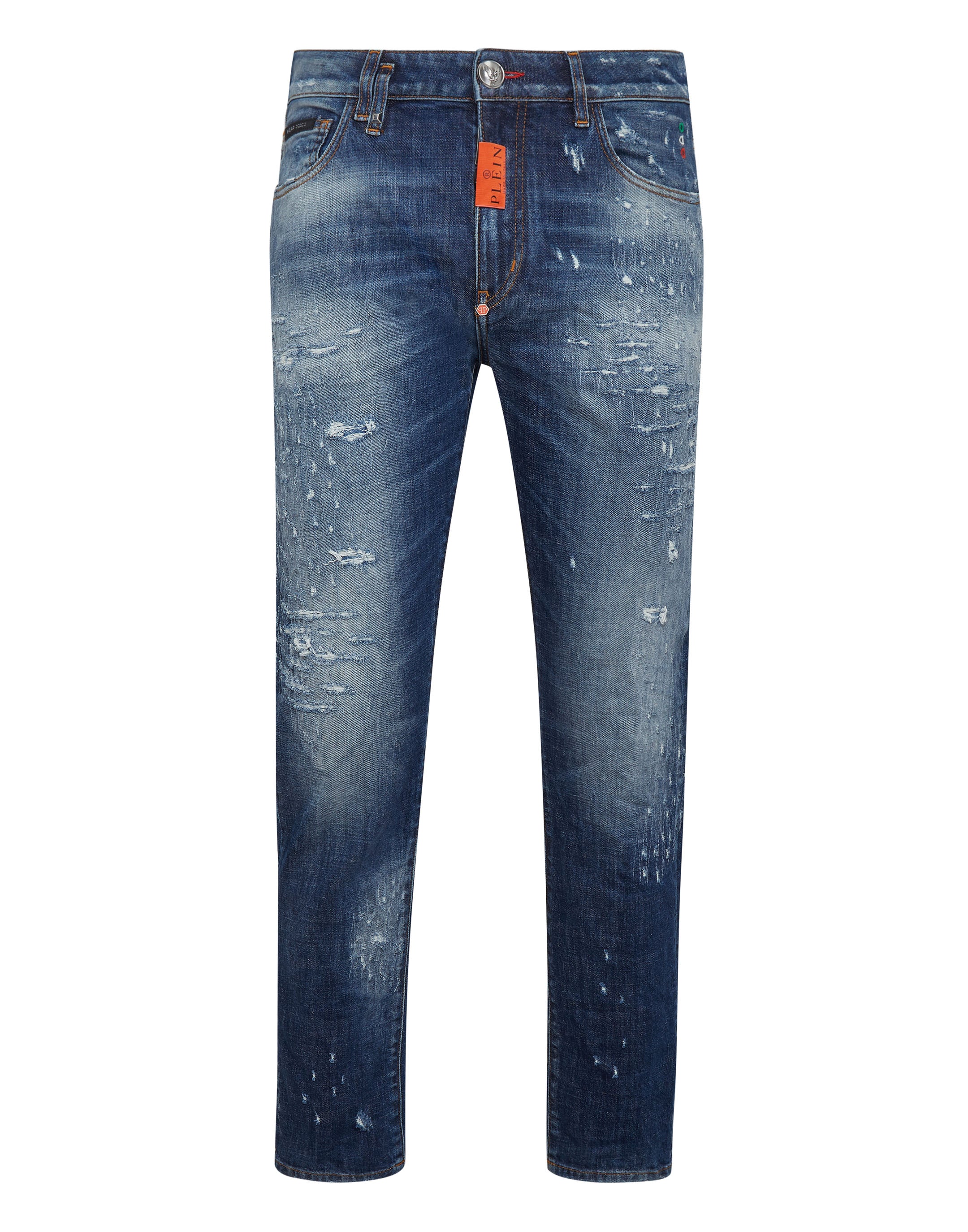 

Джинсовые брюки Detroit Fit PHILIPP PLEIN, цвет blu tiger