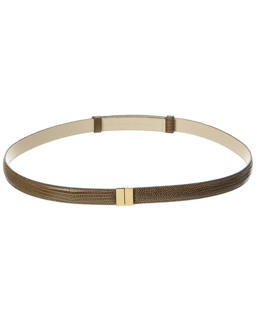 

Кожаный пояс TOTEME, зеленый