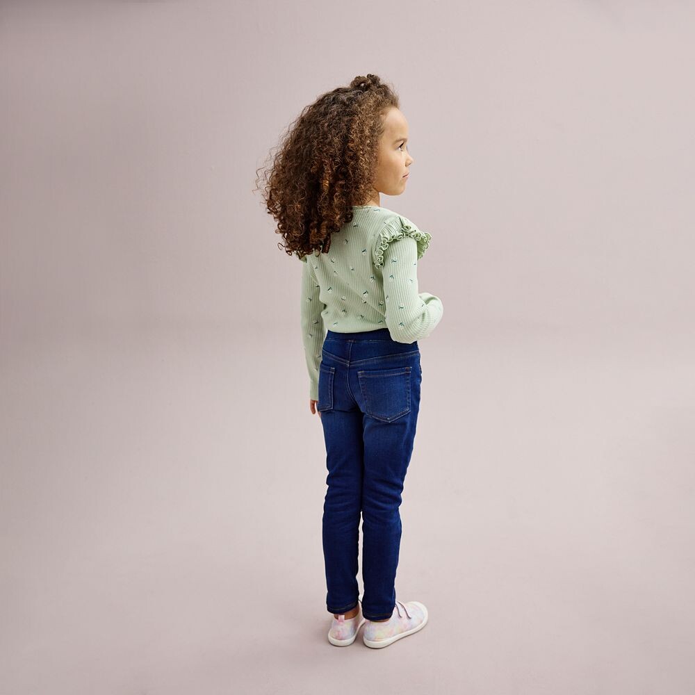 Джеггинсы без застежек Jumping Beans для девочек 4–14 лет со средней посадкой, цвет Medium Wash — фото 2
