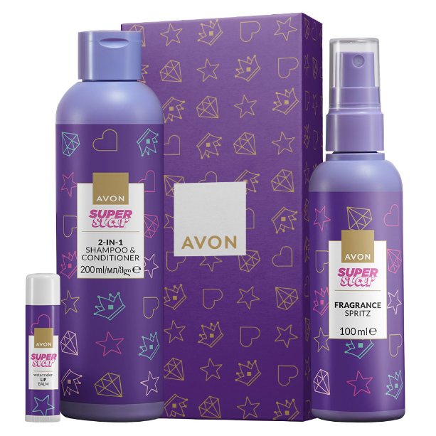 

Avon, Super Stars, Набор косметики по уходу, 3 шт.