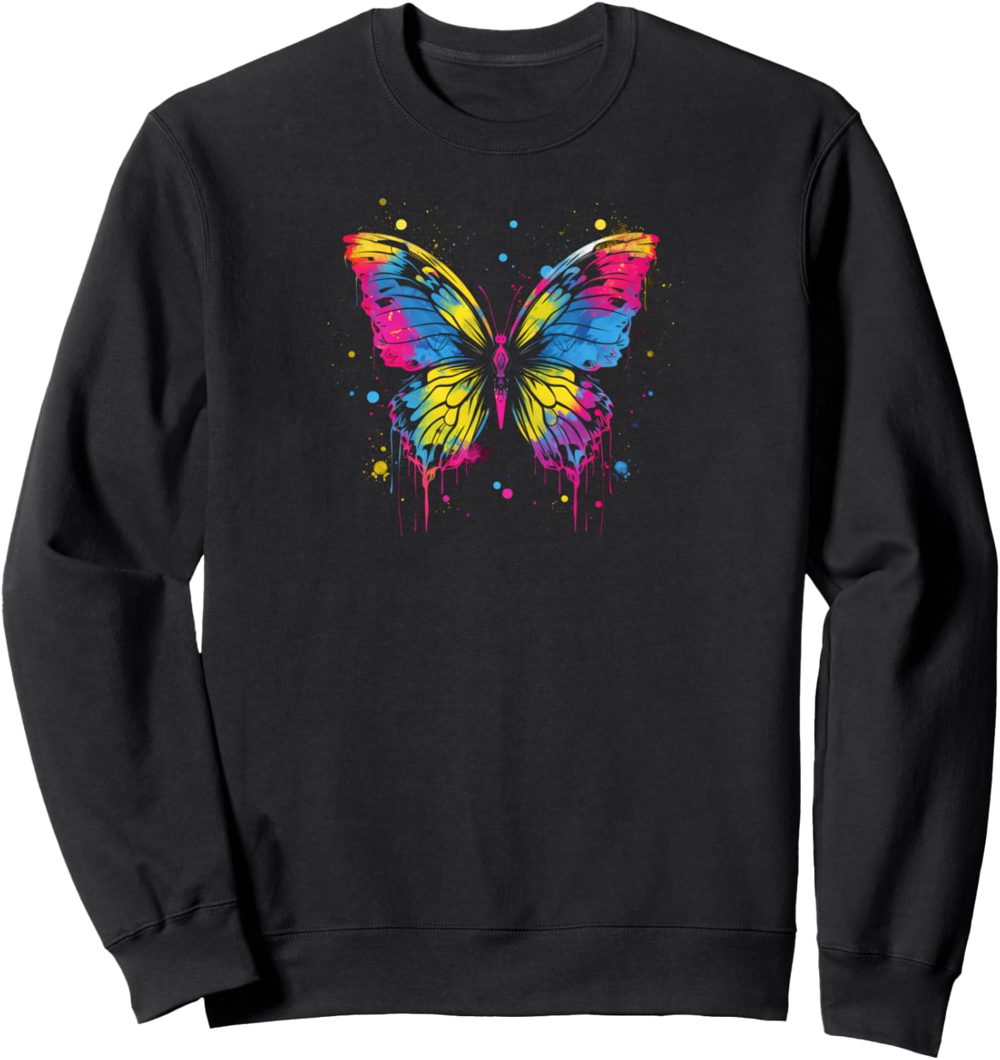 

Толстовка с рисунком бабочки Butterfly Apparel, черный