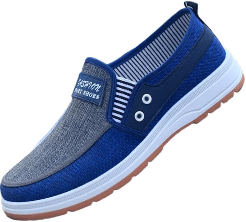 

Мужские кроссовки большого размера, модная, дышащая, легкая, с противоскользящей и износостойкой подошвой, повседневная Clolinde, синий