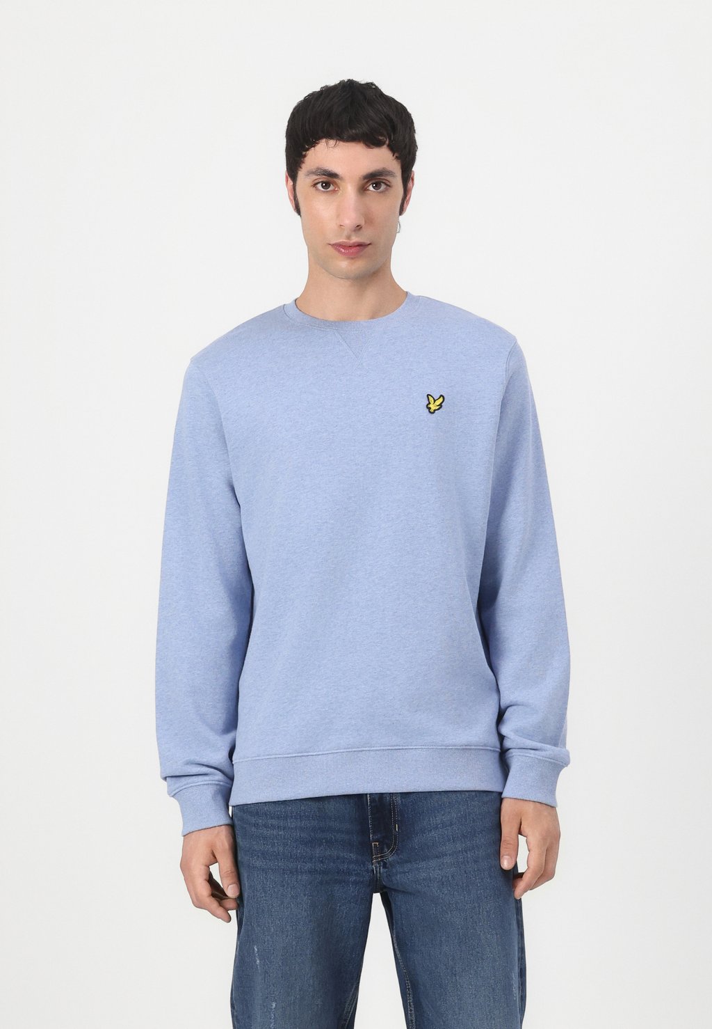 

Толстовка HEATHERED CREW NECK Lyle & Scott, светло-серый