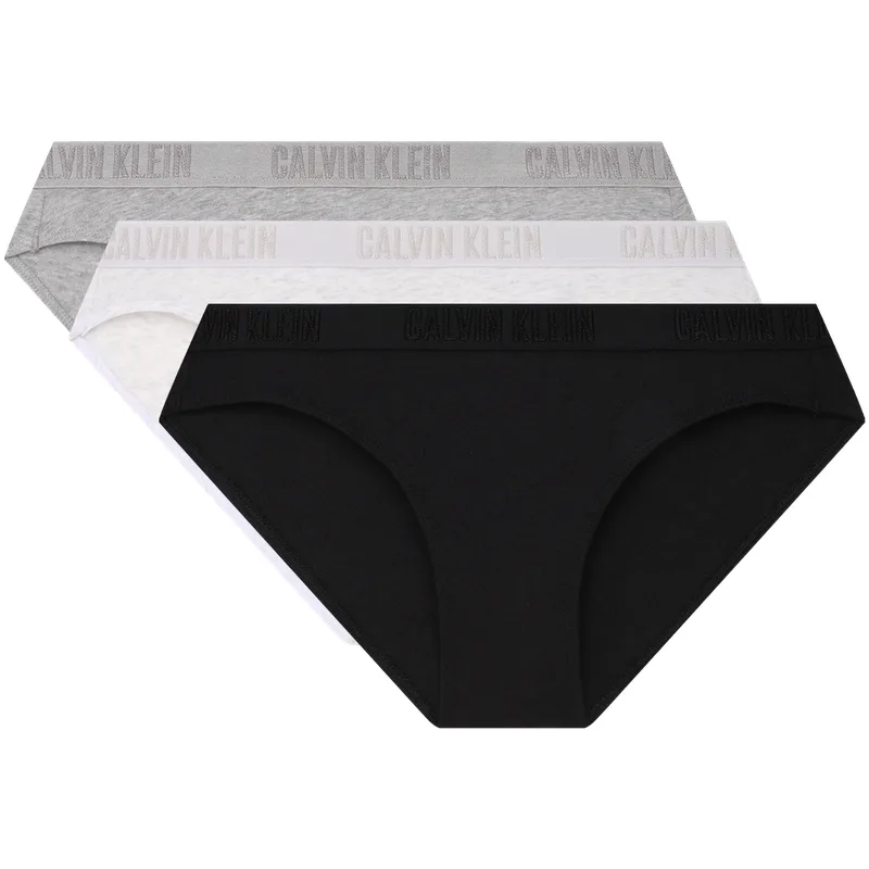 Женские трусы 3 шт Calvin Klein, Z7Z-Space Black/Milk White/Carmine — фото 3