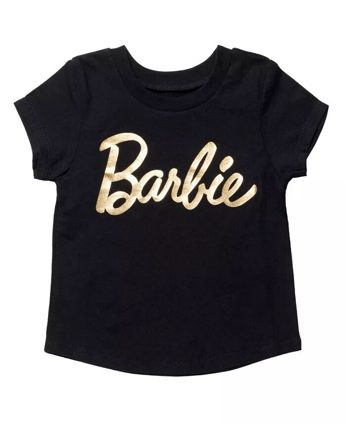 

Футболка с логотипом для девочек Barbie, черный