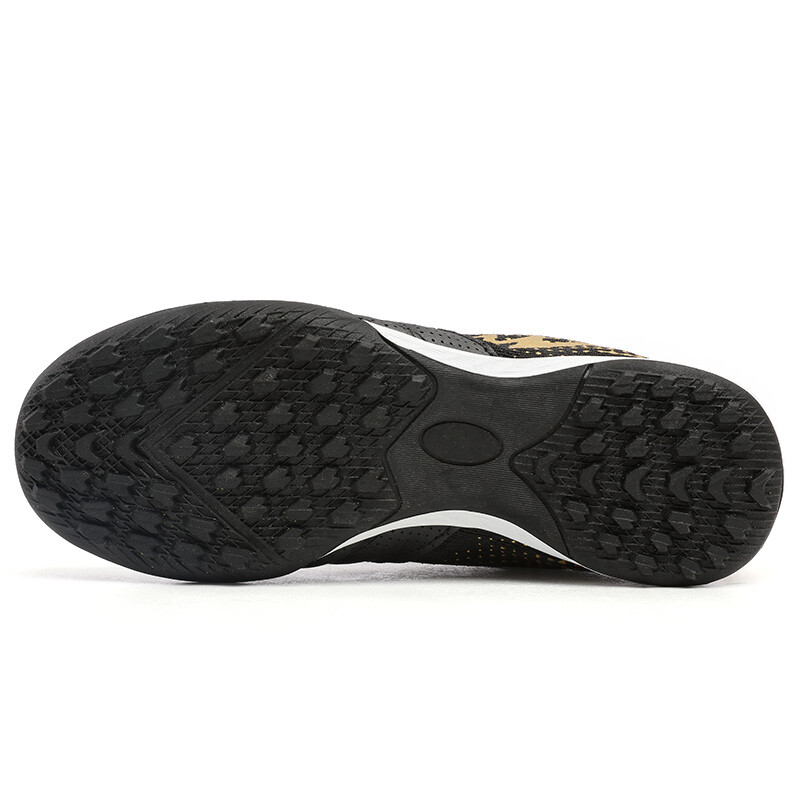 Детские футбольные бутсы Kids Low-top White Binary, черный/золотой — фото 4