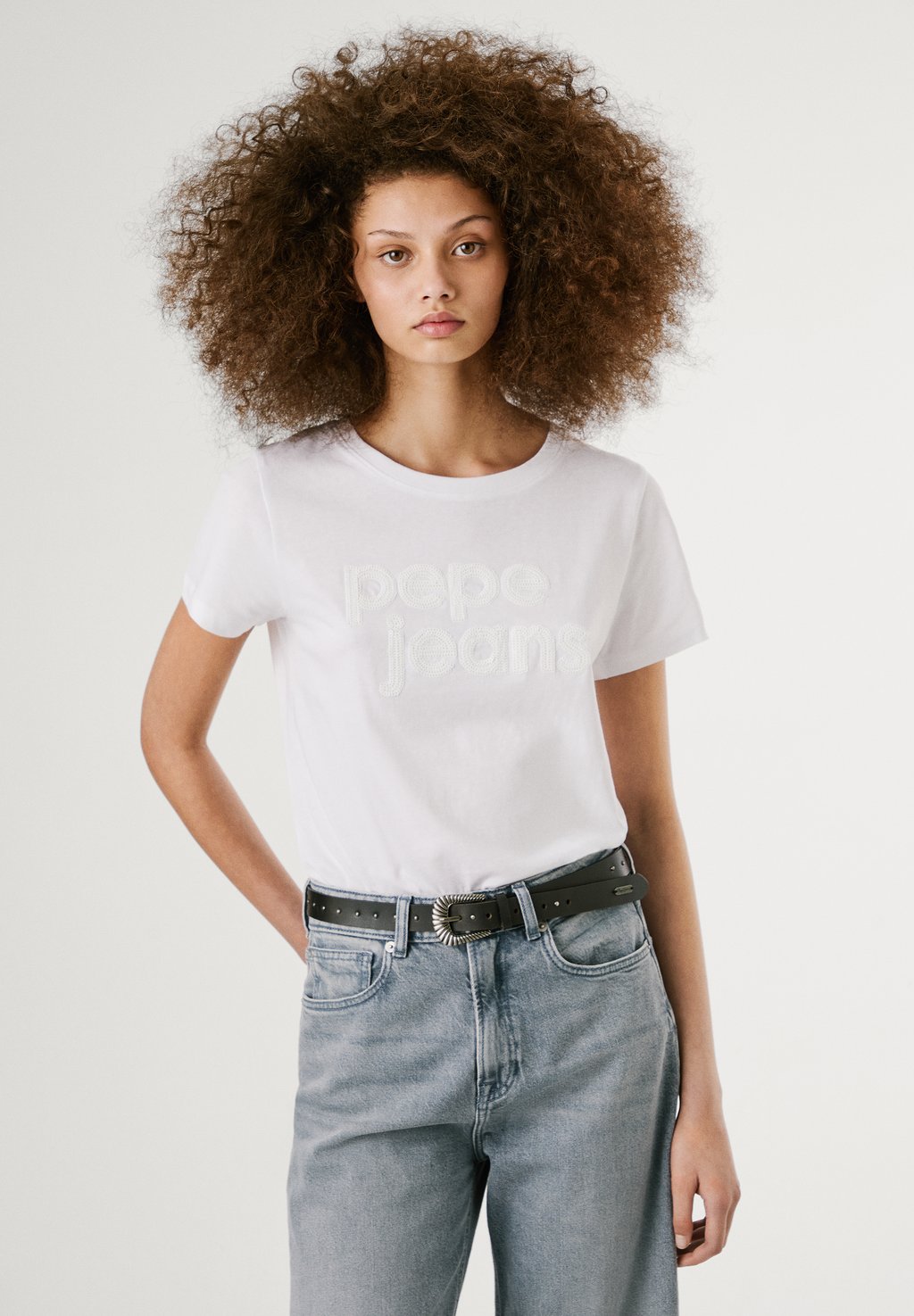 

Футболка с принтом ARIA Pepe Jeans, белый