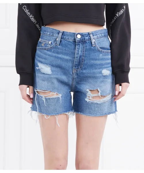 

Шорты Mom fit Calvin Klein Jeans, синий