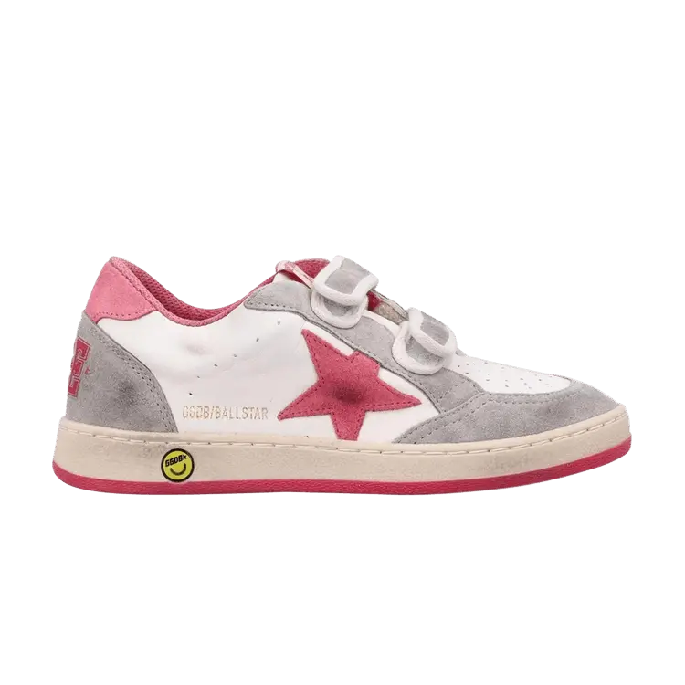 

Кроссовки Golden Goose Ball Star Strap Kids White Red Taupe, белый