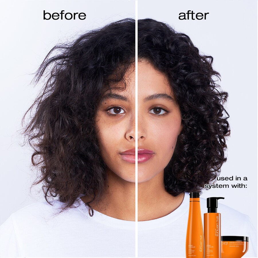 Увлажняющий питательный кондиционер для сухих волос Urban Moisture shu uemura, 8 oz/250 mL — фото 2