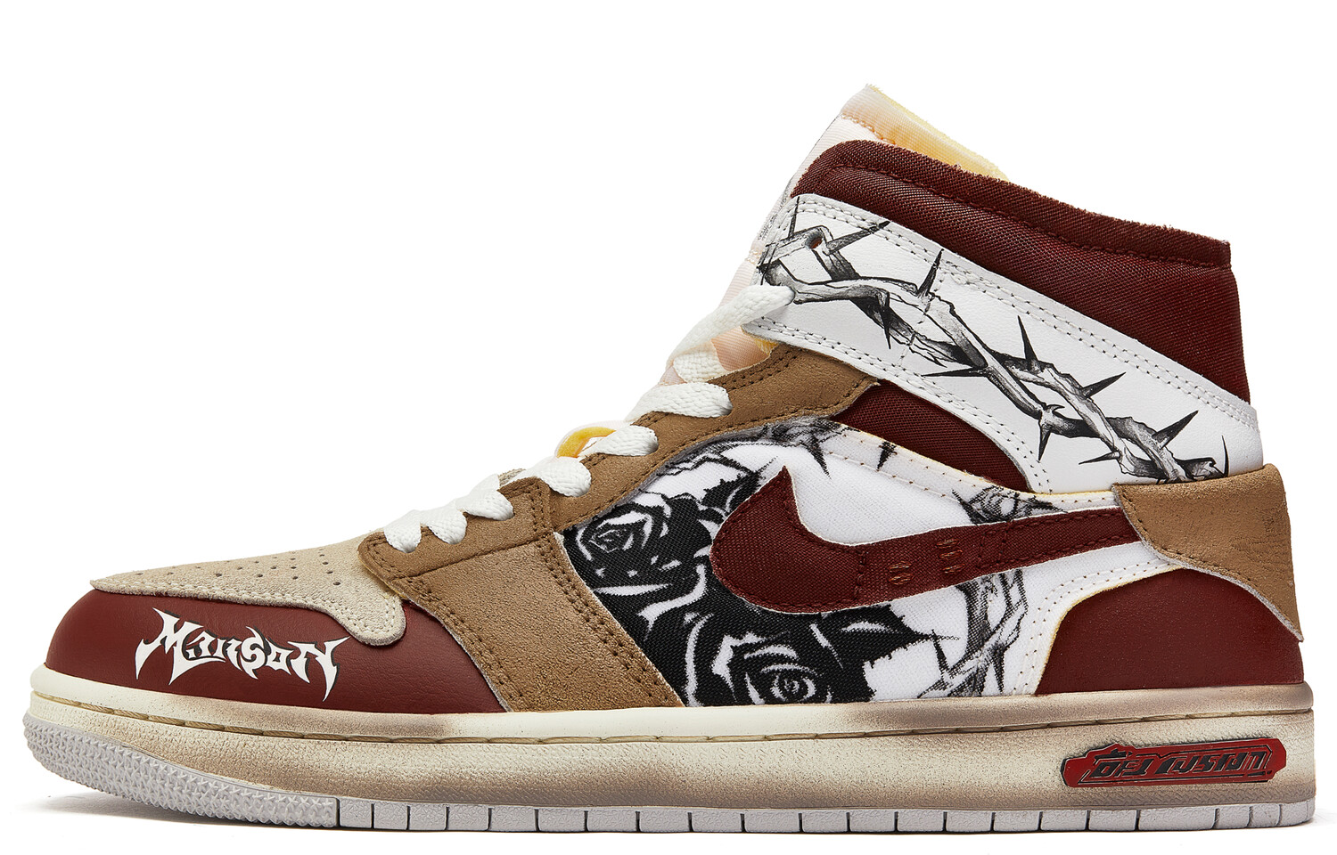 

Кроссовки Air Jordan 1 Vintage Basketball Shoes Women's Mid-top Brown/brown, цвет Russet