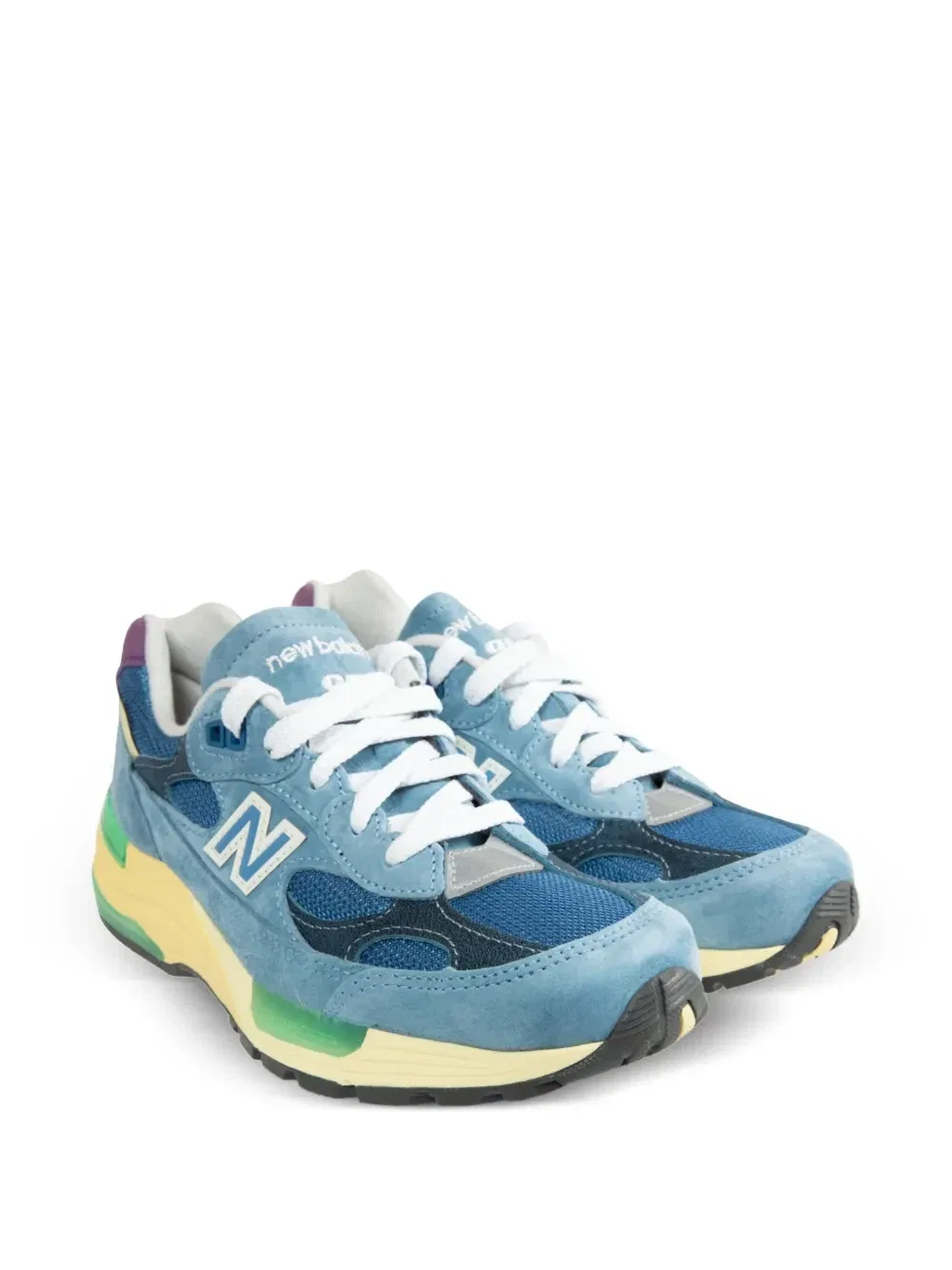 Кроссовки 992 в многослойном дизайне New Balance, синий — фото 2