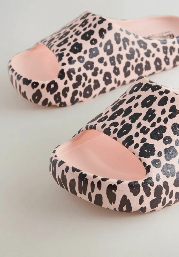 Шлепанцы для бассейна стандартной посадки Next, Pink Leopard Print — фото 4