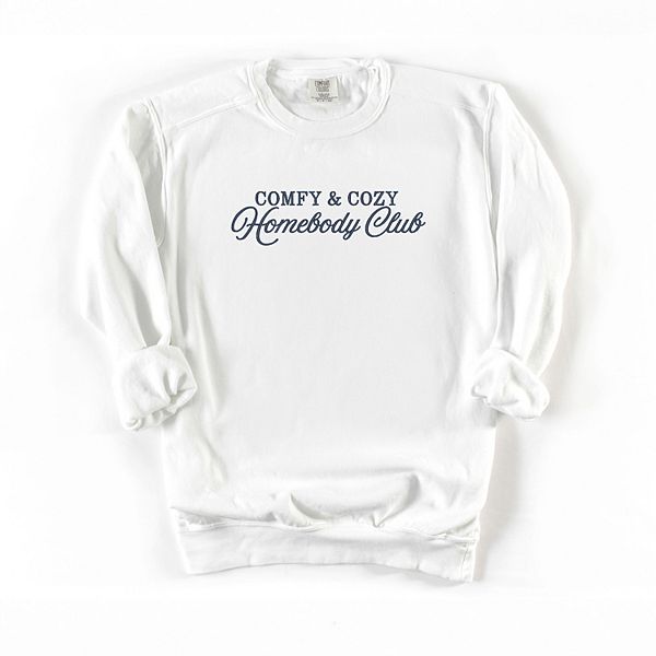 

Вышитый свитшот с принтом homebody club для женщин, окрашенный в готовом виде Simply Sage Market, White, Белый, Вышитый свитшот с принтом homebody club для женщин, окрашенный в готовом виде Simply Sage Market, White