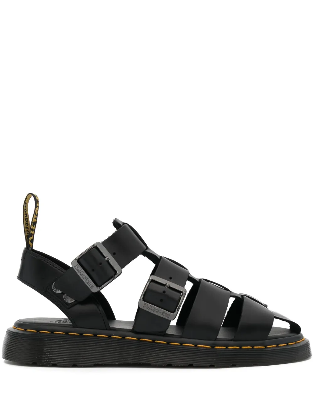 

Сандалии с ремешками Dr. Martens, черный