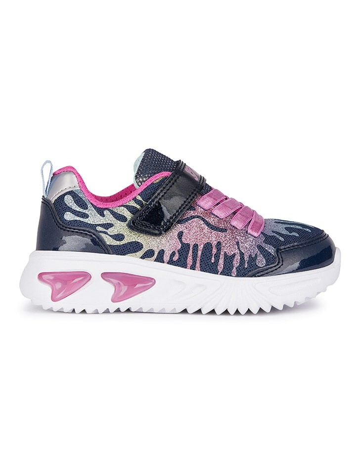 

Кроссовки на шнуровке Geox Sneakers Lights - Assister, цвет Dunkelblau/Bunt