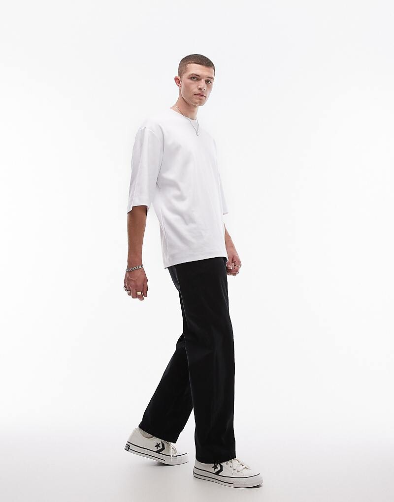 

Черные брюки чинос свободного кроя Selected Homme