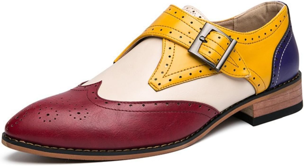 

Мужские кожаные слипоны с крылышками и застежкой-монах, лоферы на плоской подошве, комфортная обувь для вечеринок, свадеб, официальных мероприятий, офиса и работы. Легкие, мягкие, дышащие, разноцветные, слепленные из разных кусочков кожи дерби N...