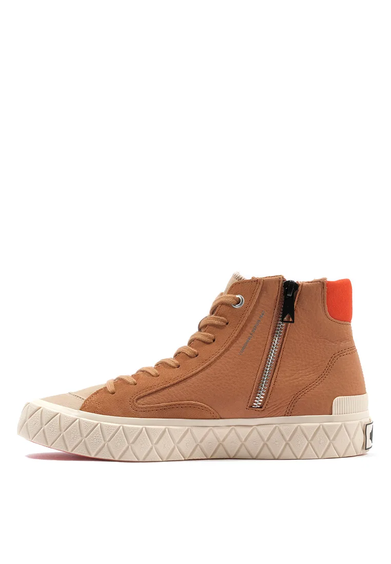 Кроссовки высокие замшевые Palla Ace Chukka, бежевые Palladium — фото 4