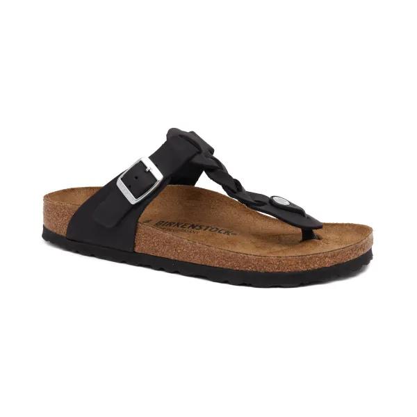Кожаные стринги gizeh плетеные leoi Birkenstock, коричневый
