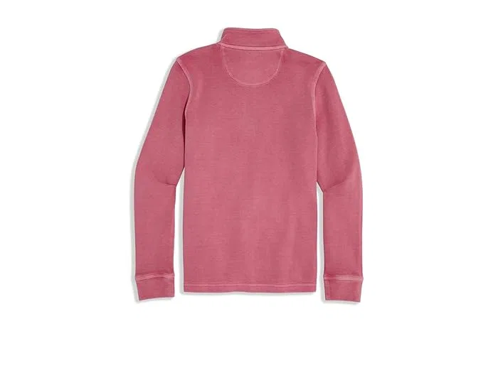 Худи с четверть-застежкой Coastline Garment Dye Q-Zip Vineyard Vines Kids, Sailors Red — фото 2