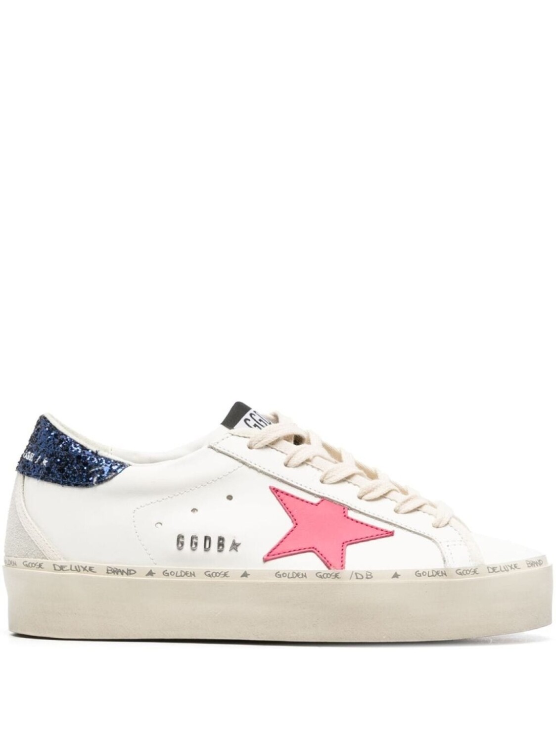 

Кроссовки Golden Goose Hi Star Platform, белый/черный/розовый