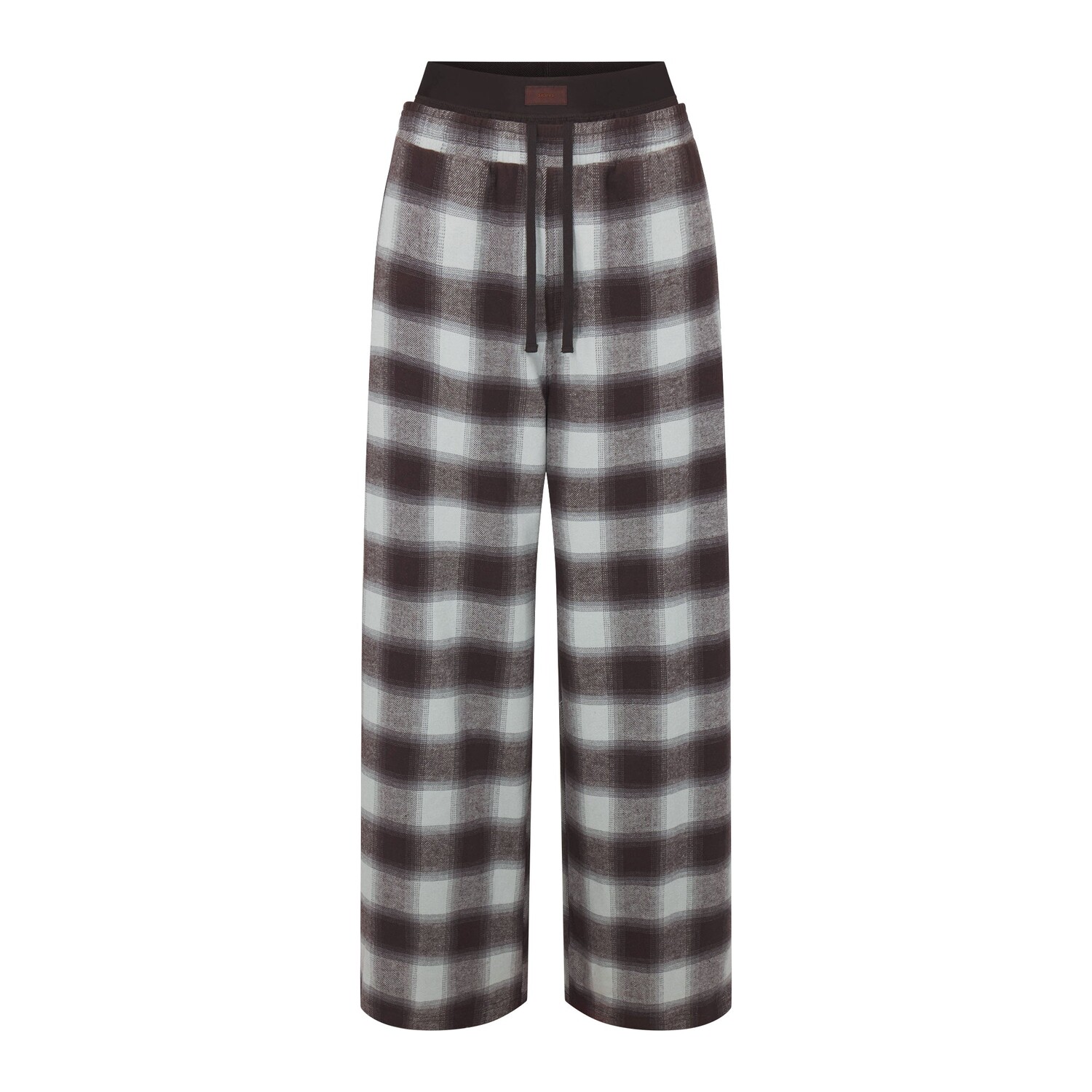 

Брюки оверсайз с двойным поясом SKIMS, цвет vapor shadow plaid