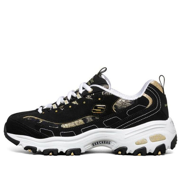 Кроссовки d lites 1.0 black/white/golden Skechers, черный