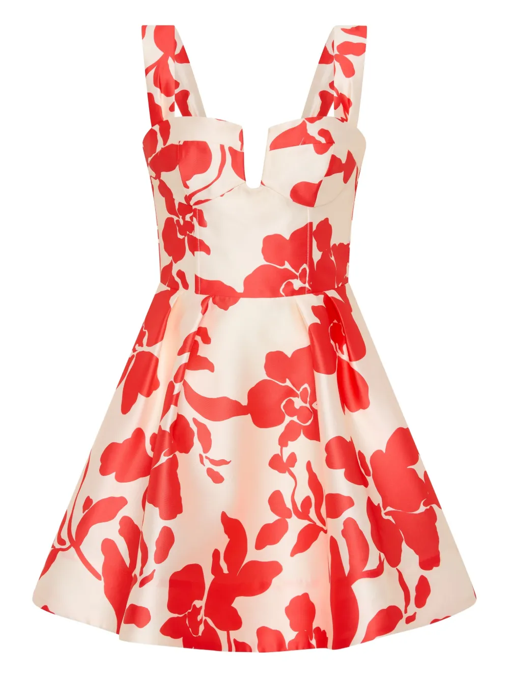 

Платье мини mayari с цветочным принтом Rebecca Vallance, нейтральный