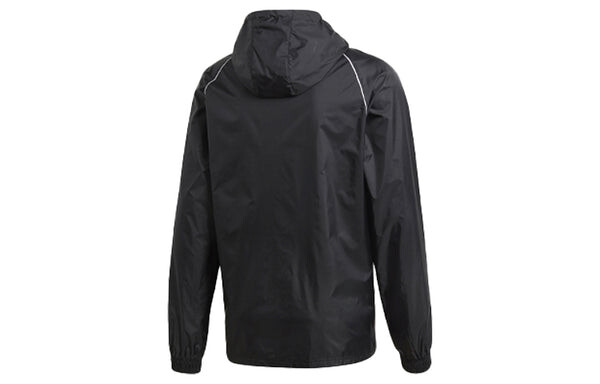 Куртка adidas Core18 Rn Jkt Woven hooded Soccer/Football Logo Jacket Black, черный — фото 2