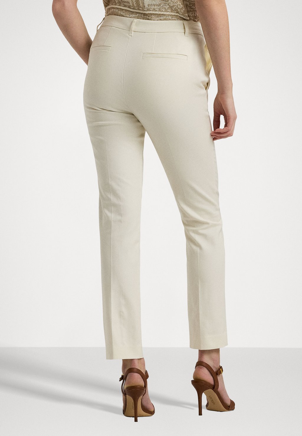 

Брюки DOUBLE FACED STRETCH COTTON PANT Ralph Lauren, слоновая кость