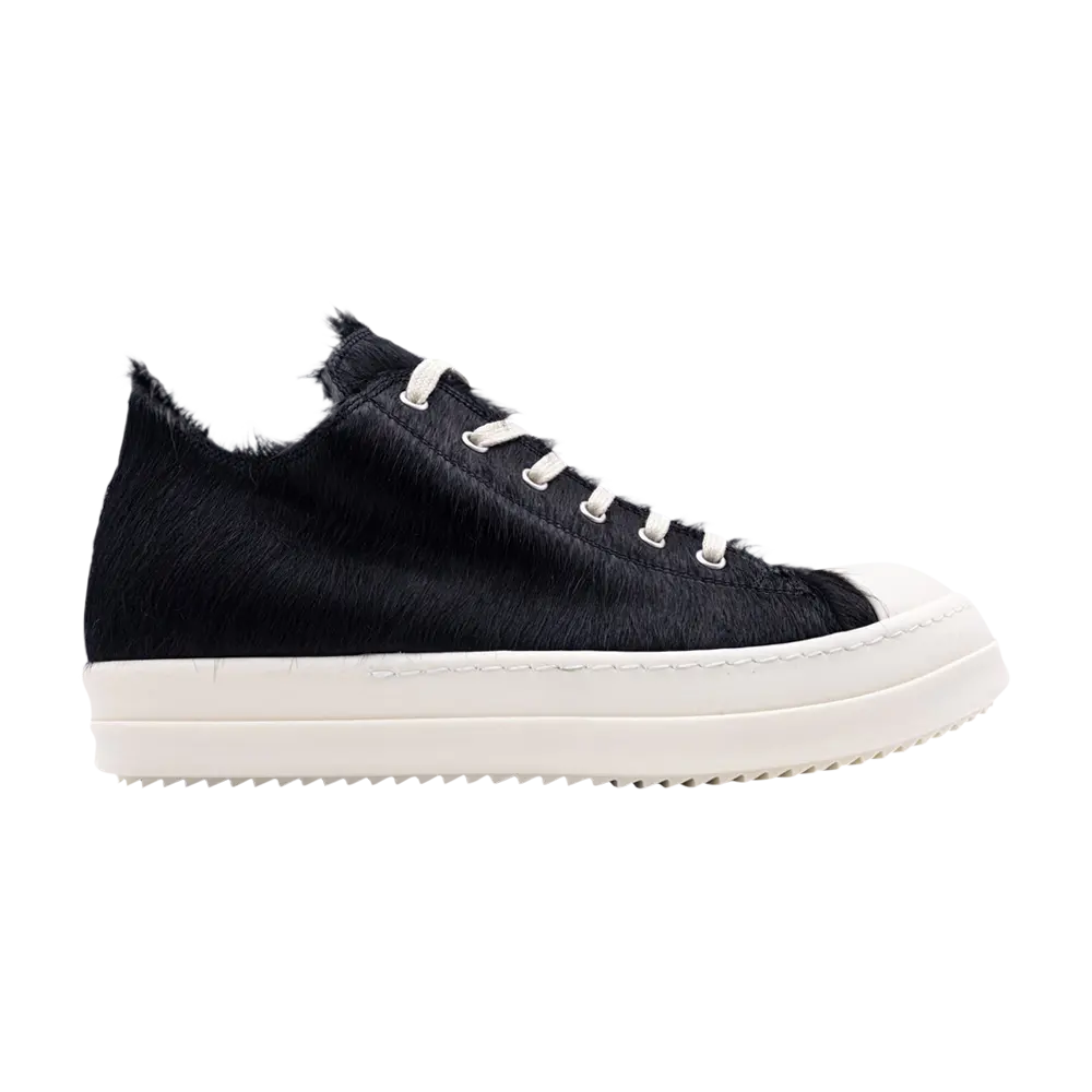 Низкие кроссовки Rick Owens Strobe Fur Low, черный
