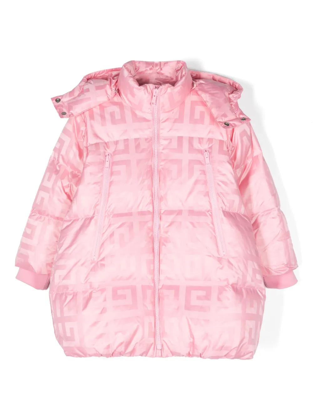 

Пуховик с логотипом 4G Givenchy Kids, розовый