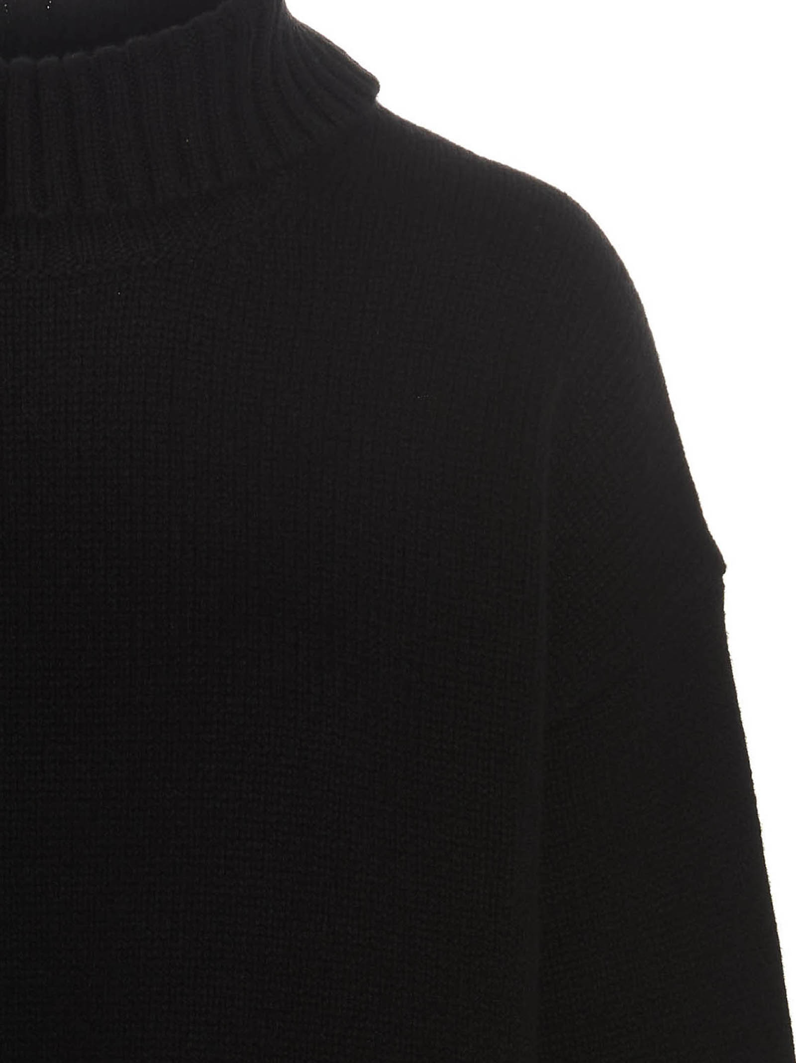 Свитер из кашемировой смеси JIL SANDER, черный — фото 3