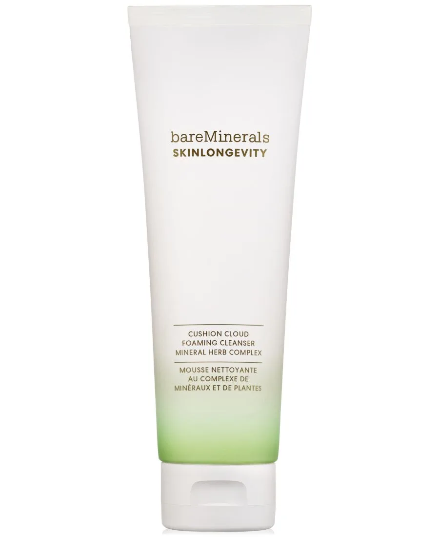 Сыворотка bareMinerals — SKINLONGEVITY Cushion Cloud Gentle Foaming Cleanser , Skinlongevity Cushion Cloud Foaming