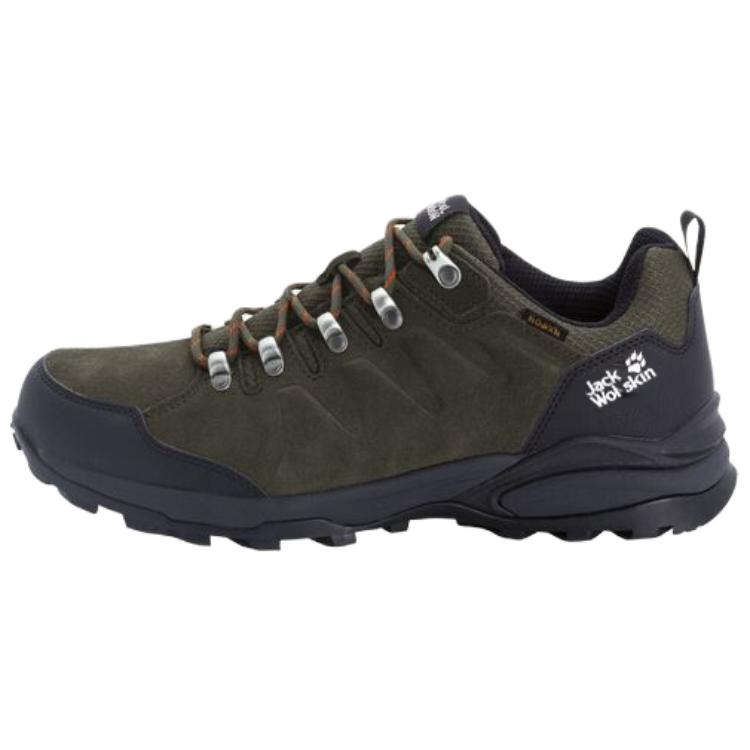 

JACK WOLFSKIN Нескользящие износостойкие низкие походные ботинки мужские коричневые серые