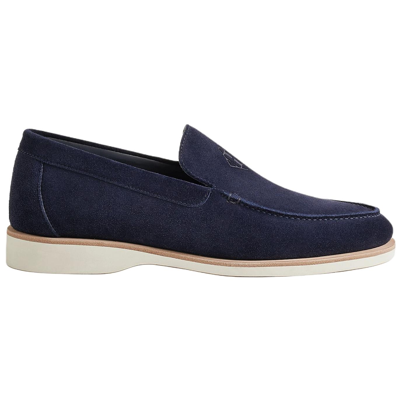 HERMES Мужские повседневные кроссовки Men's Low top Blue — фото 3