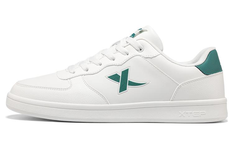 

XTEP Износостойкие мужские скейтерские кроссовки лоу-топ Sail White/Velvet Pine, цвет Sail White/Velvet Pine