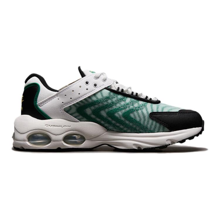 Nike Air Max TW Детские Низкие Кроссовки для Бега Черный Белый Зеленый, Павлин Зеленый | Черный — фото 2