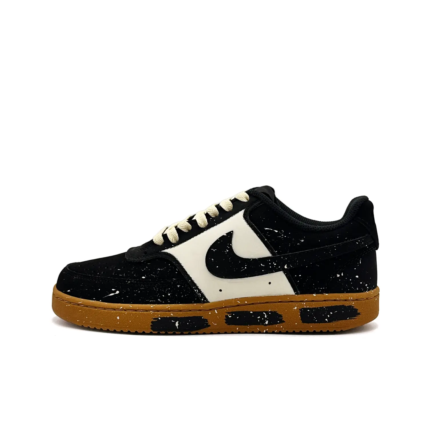 

Nike Court Vision 1 Baijiu Jazz Cushioning, износостойкие низкие скейтборд кроссовки мужские black beige