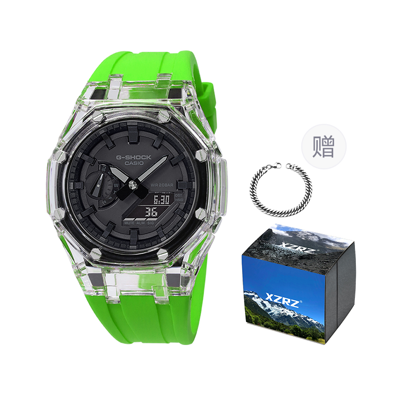 

CASIO Унисекс-часы с двумя жидкокристаллическими/аналоговыми дисплеями, черные