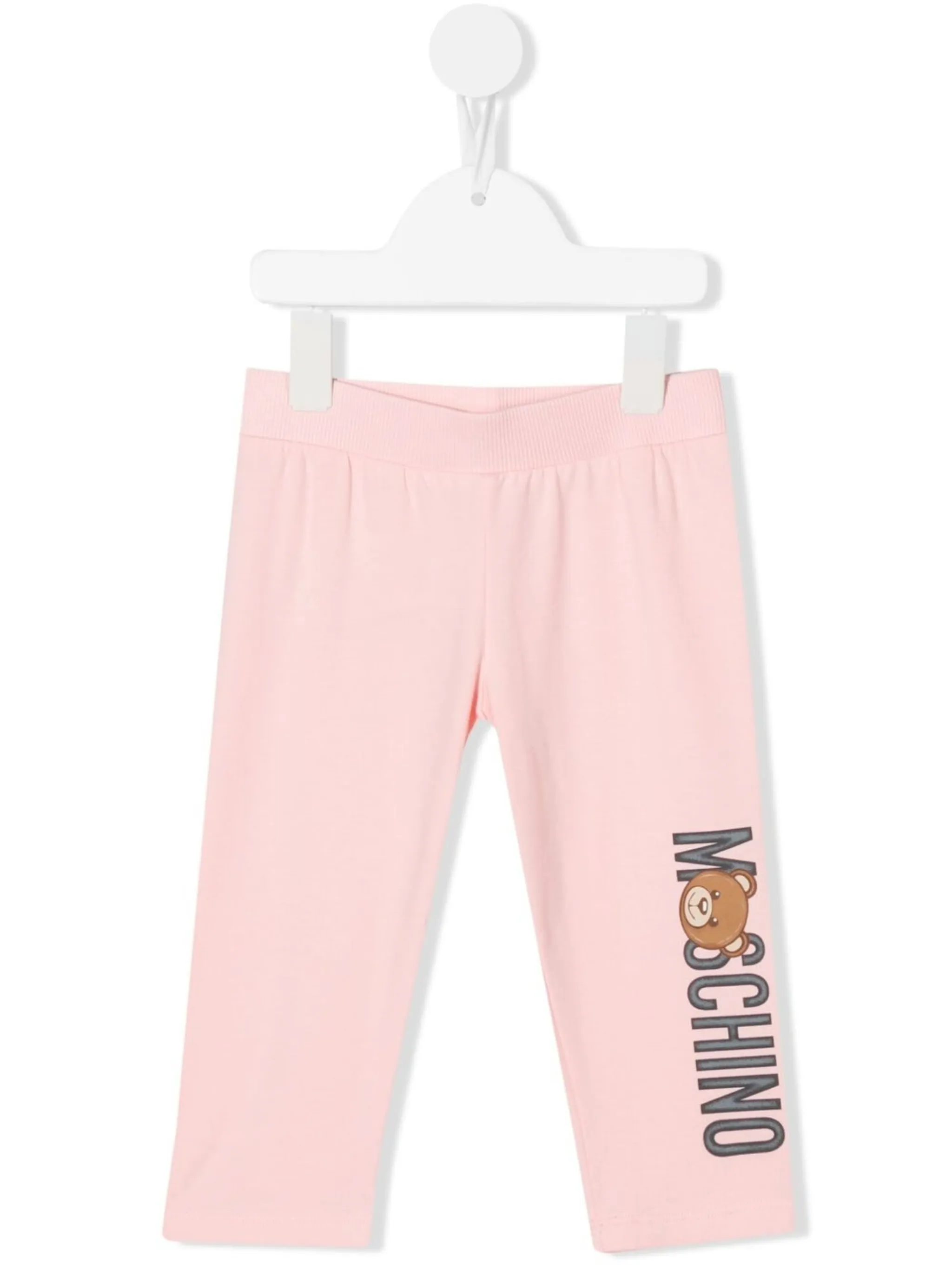 

Легинсы с логотипом Moschino Kids, розовый