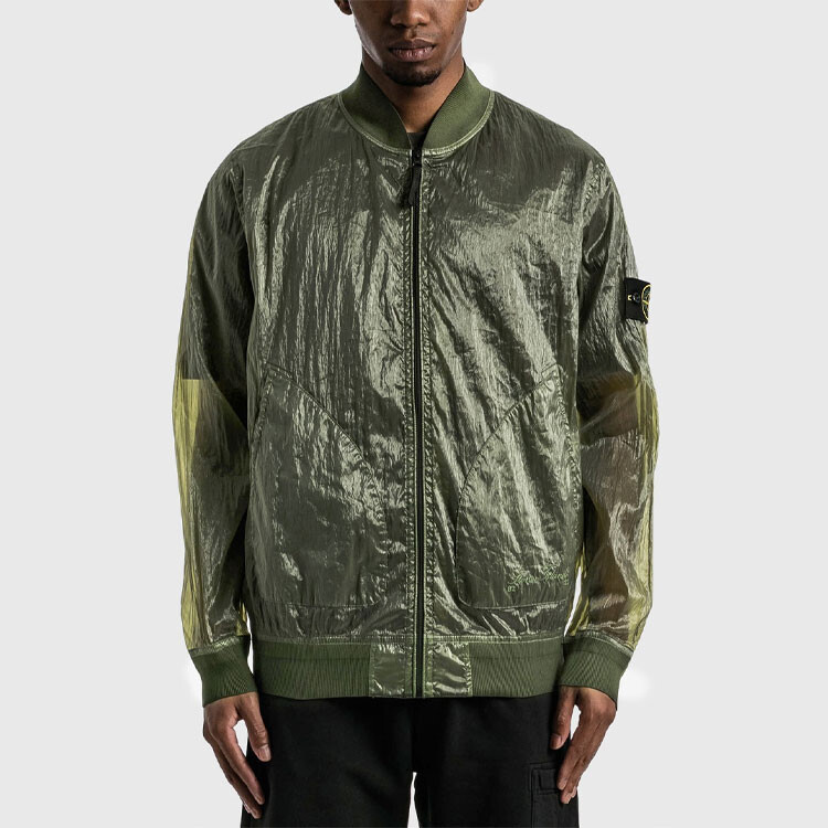 Мужская куртка из коллекции 40-летия, оливкового цвета Stone Island, оливковый — фото 4