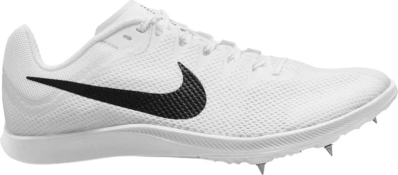 Легкоатлетические кроссовки Nike Zoom Rival Distance, цвет White/Black/Metallic Silver