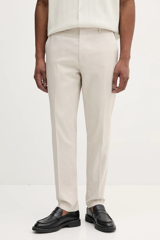 

Брюки с добавлением льна Calvin Klein, бежевый