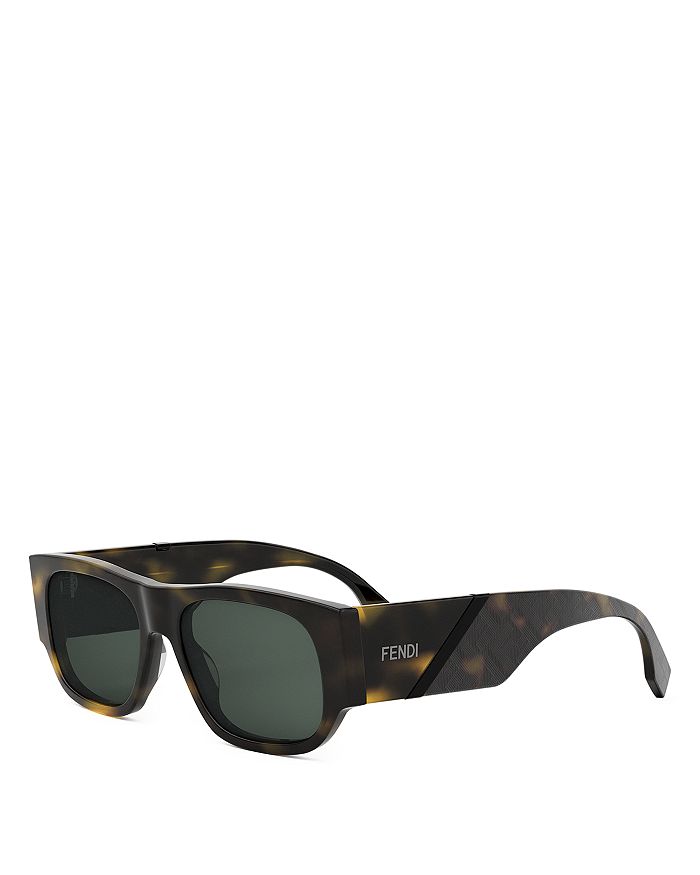 

Солнцезащитные очки Diagonal Rectangle, 54 мм Fendi, черный